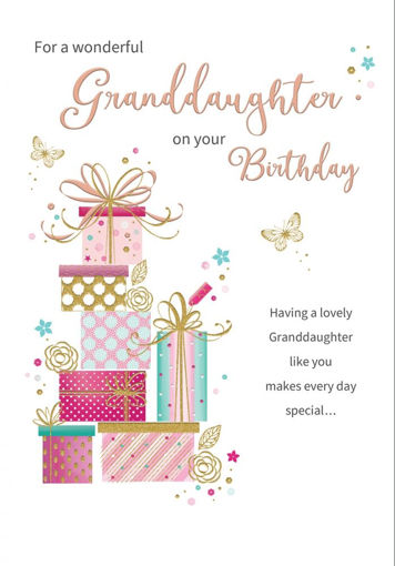 Picture of WONDERFUL GRANDDAUGHTER BIRTHDAY CARD